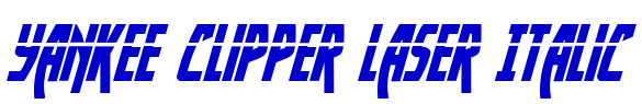 Yankee Clipper Laser Italic шрифт